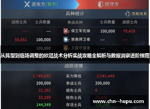 从阵型到临场调整的欧冠战术分析实战攻略全解析与数据洞察进阶指南